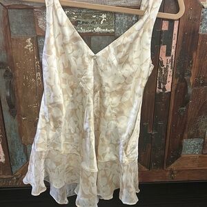 Banana Republic Cream Patterned Camisole
